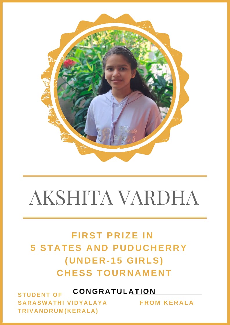 Under 15, Girls Chess Tournament held in 5 States and Puducherry